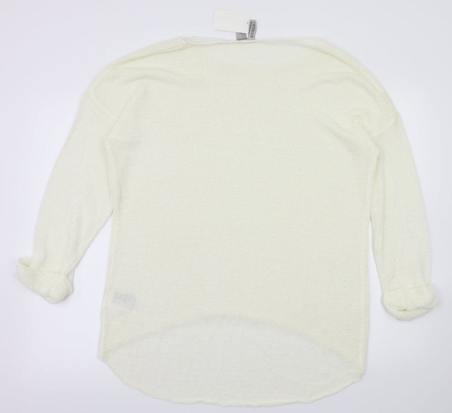 Womens UK Size M H&M Ivory Basic Blouse