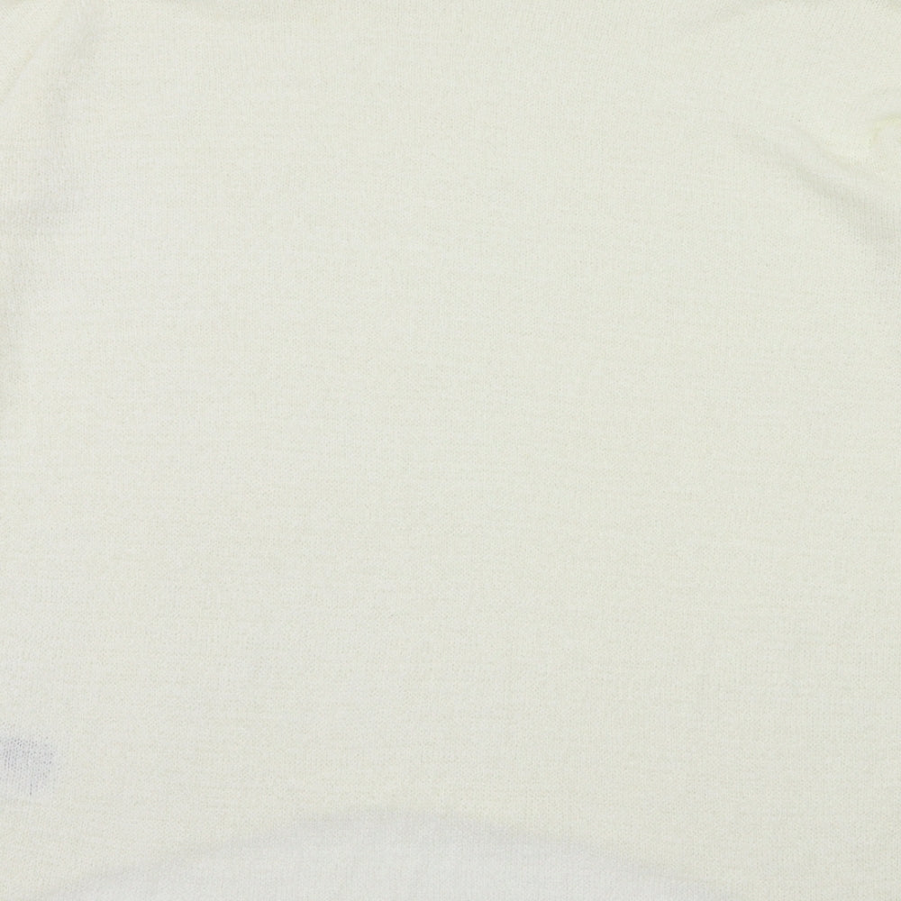Womens UK Size M H&M Ivory Basic Blouse