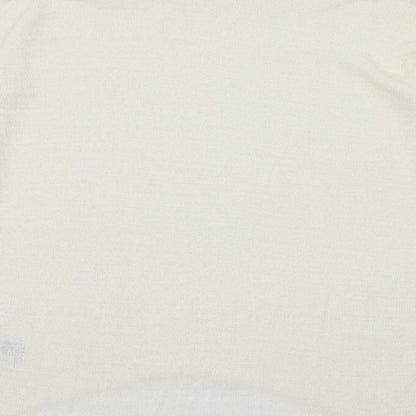Womens UK Size M H&M Ivory Basic Blouse