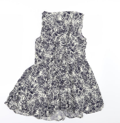 New Look Womens Blue   A-Line  Size 14  - Leaf print