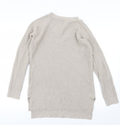 Select Womens Beige  Knit Pullover Jumper Size 6
