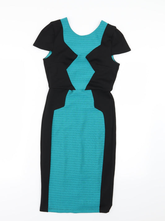 Miss Selfridge Womens Black   Bodycon  Size 6  - Open back