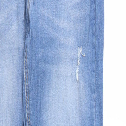 Denim & Co. Womens Blue  Denim Skinny Jeans Size 10 L28 in