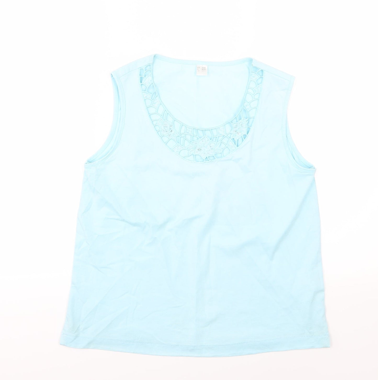 Womens UK Size 10 Preworn Blue Basic Tank