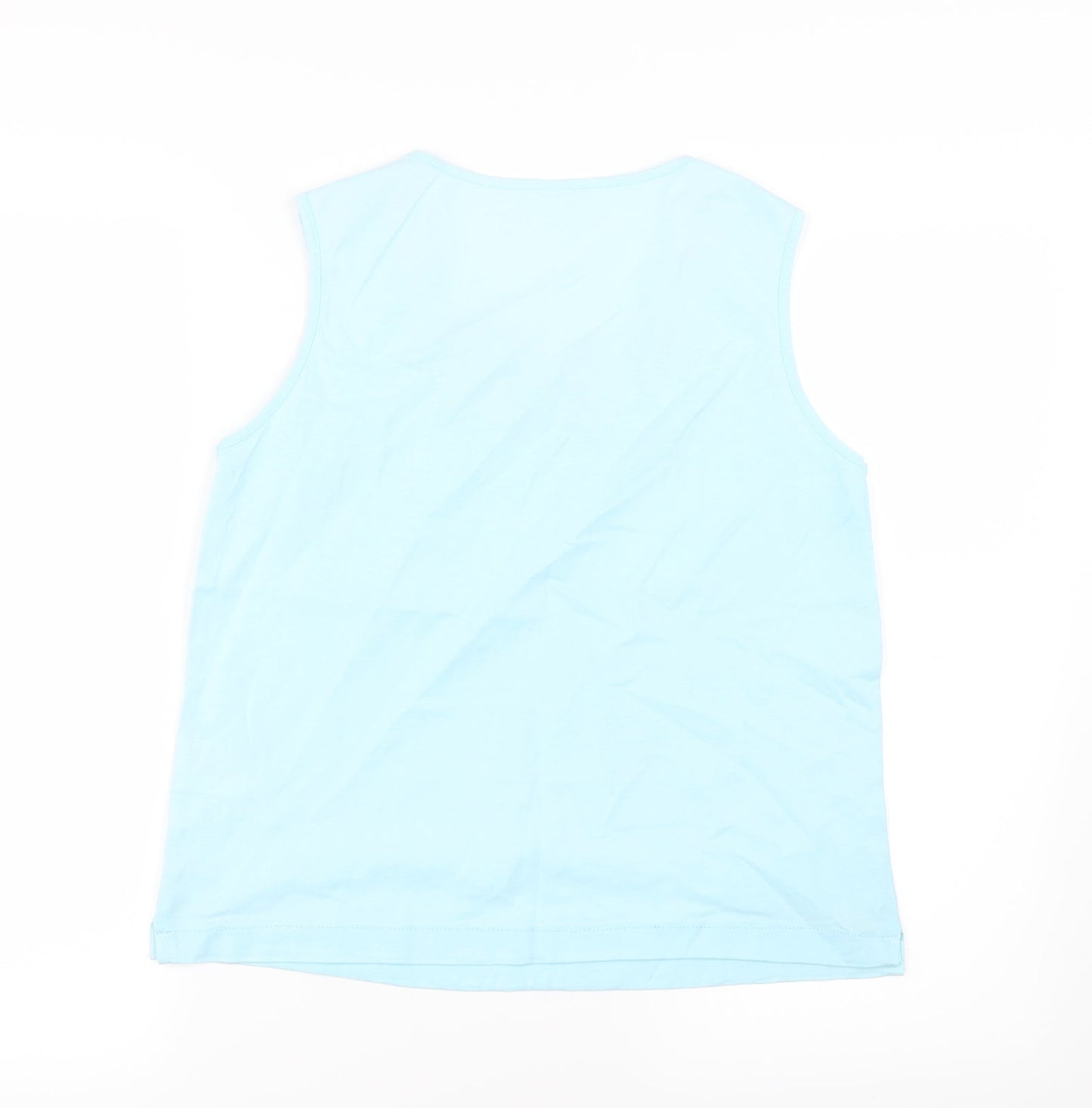 Womens UK Size 10 Preworn Blue Basic Tank