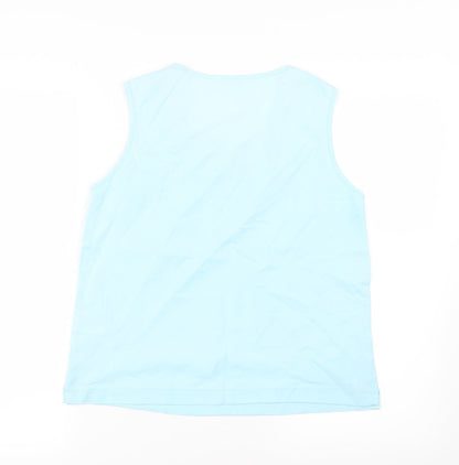 Womens UK Size 10 Preworn Blue Basic Tank