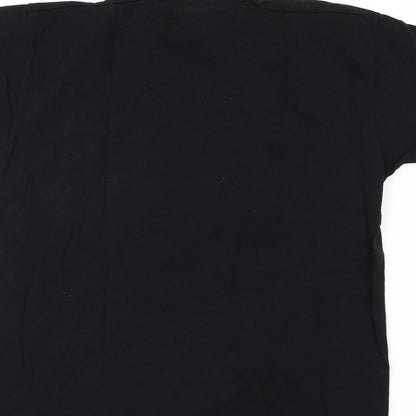 Jack Daniels Mens Black  Jersey  T-Shirt Size M