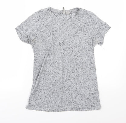 Womens UK Size S H&M Grey Basic T-Shirt