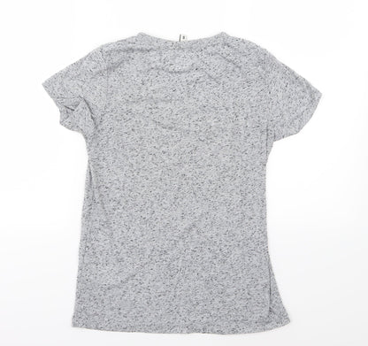 Womens UK Size S H&M Grey Basic T-Shirt