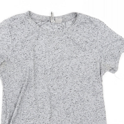 Womens UK Size S H&M Grey Basic T-Shirt