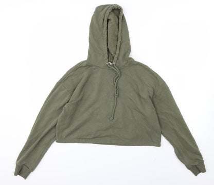 Womens UK Size S Divided by H&M Green Pullover Hoodie