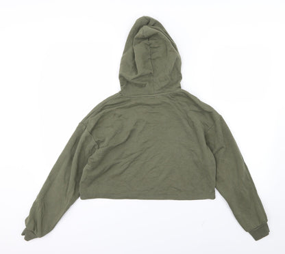 Womens UK Size S Divided by H&M Green Pullover Hoodie
