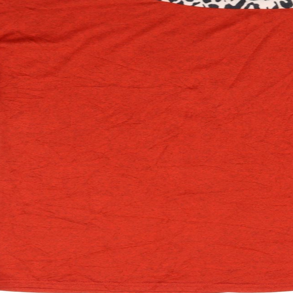 Preworn Womens Red   Pullover Jumper Size L  - heart animal print