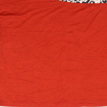 Preworn Womens Red   Pullover Jumper Size L  - heart animal print