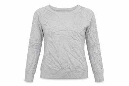 Vila Milano Womens Grey   Pullover Jumper Size L