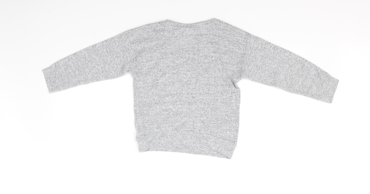 Sweet Millie Girls Grey   Pullover Jumper Size 7 Years
