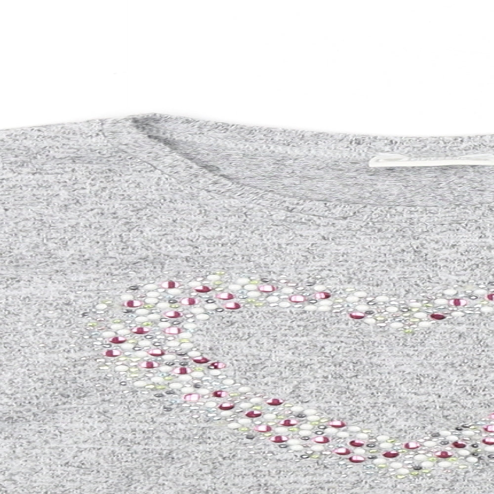 Sweet Millie Girls Grey   Pullover Jumper Size 7 Years