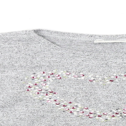 Sweet Millie Girls Grey   Pullover Jumper Size 7 Years