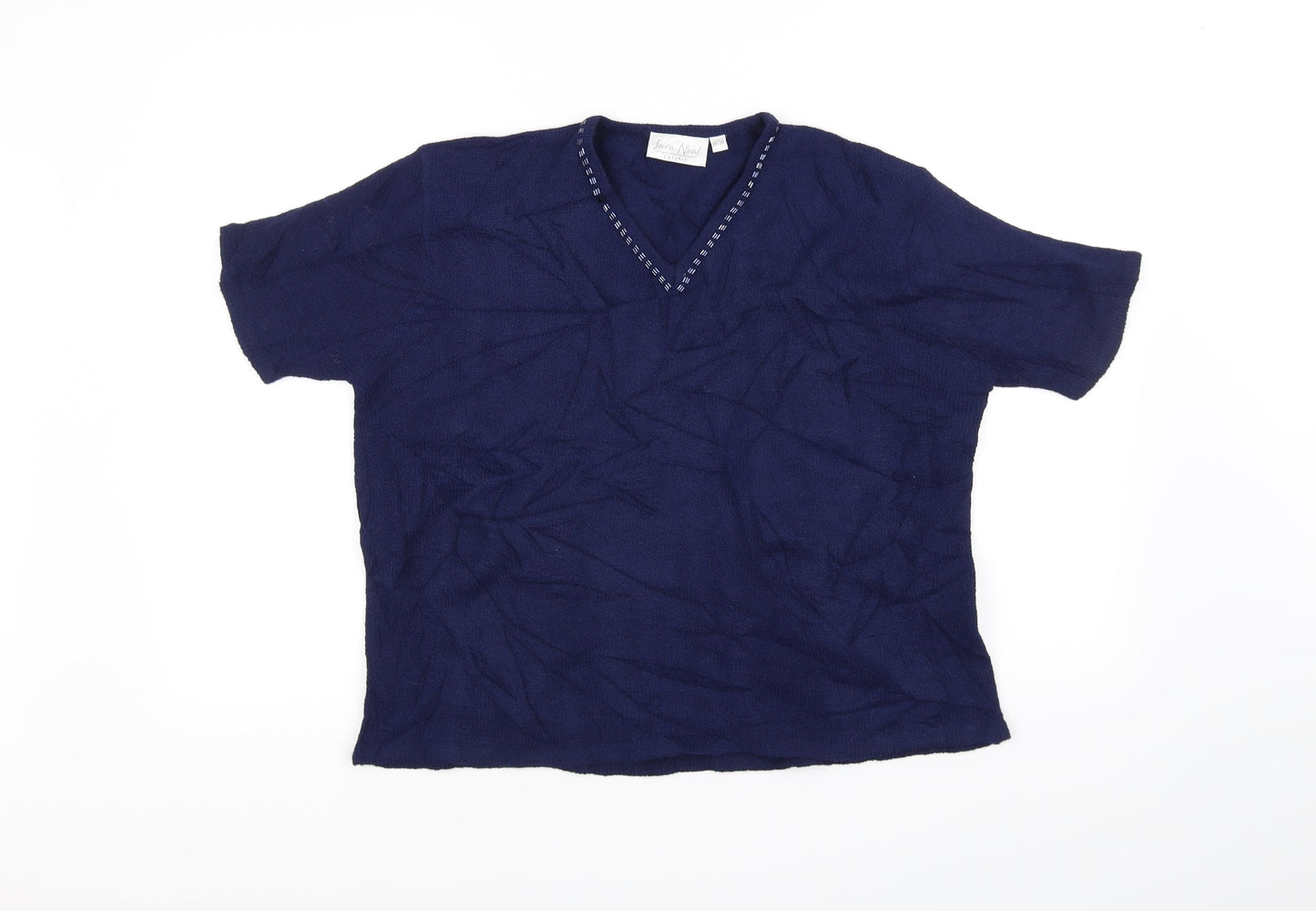 Sara Neal Womens Blue   Pullover Jumper Size 18