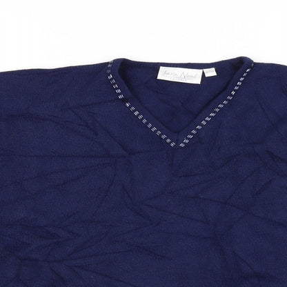 Sara Neal Womens Blue   Pullover Jumper Size 18