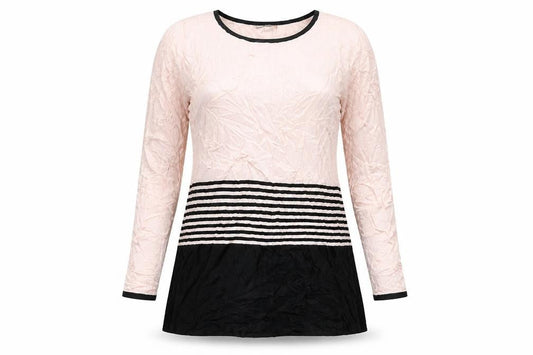 Bonmarché Womens Pink Striped A-Line Size S