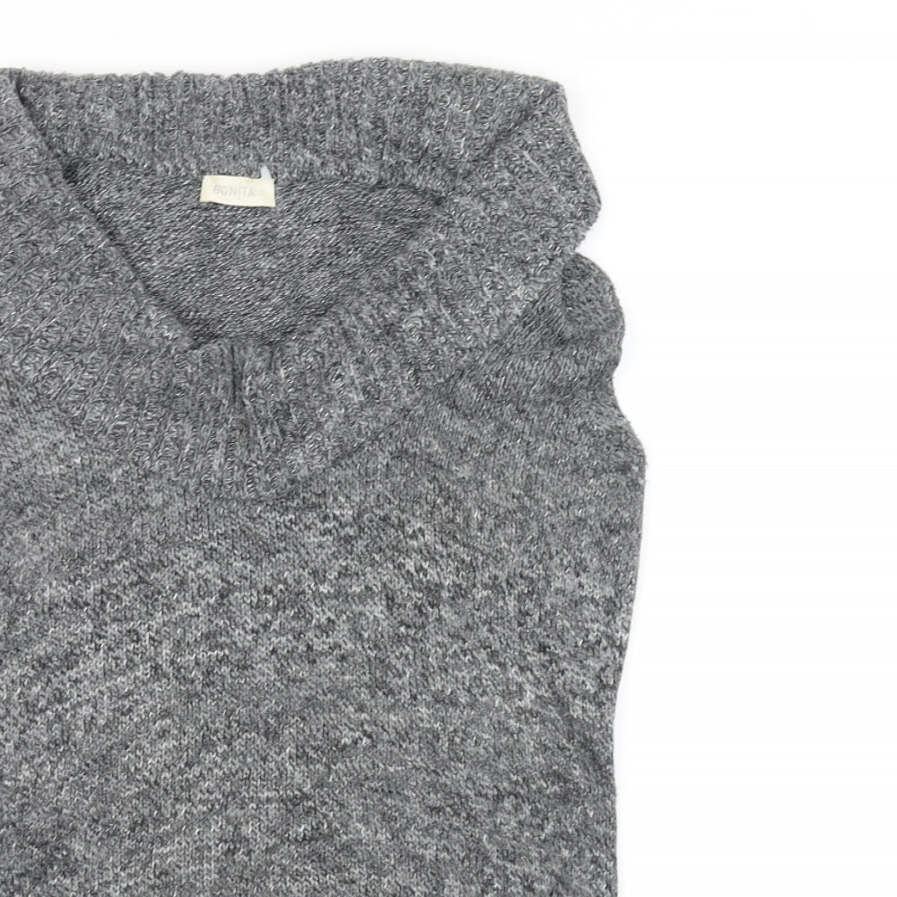 Bonita Womens Grey   Vest Jumper Size S