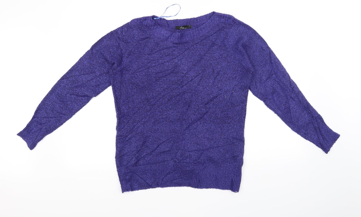 Bonmarché Womens Purple Pullover Jumper Size S