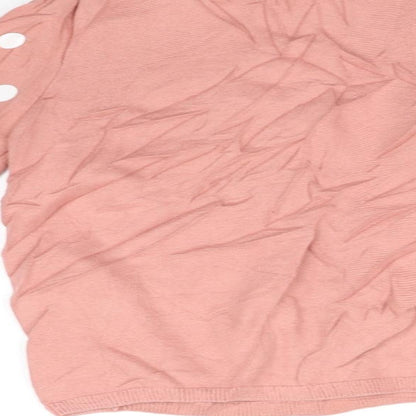 H&M Girls Pink   Pullover Jumper Size 6-7 Years  - poka dot