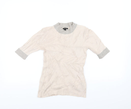 Womens UK Size 8 River island Pink Basic T-Shirt