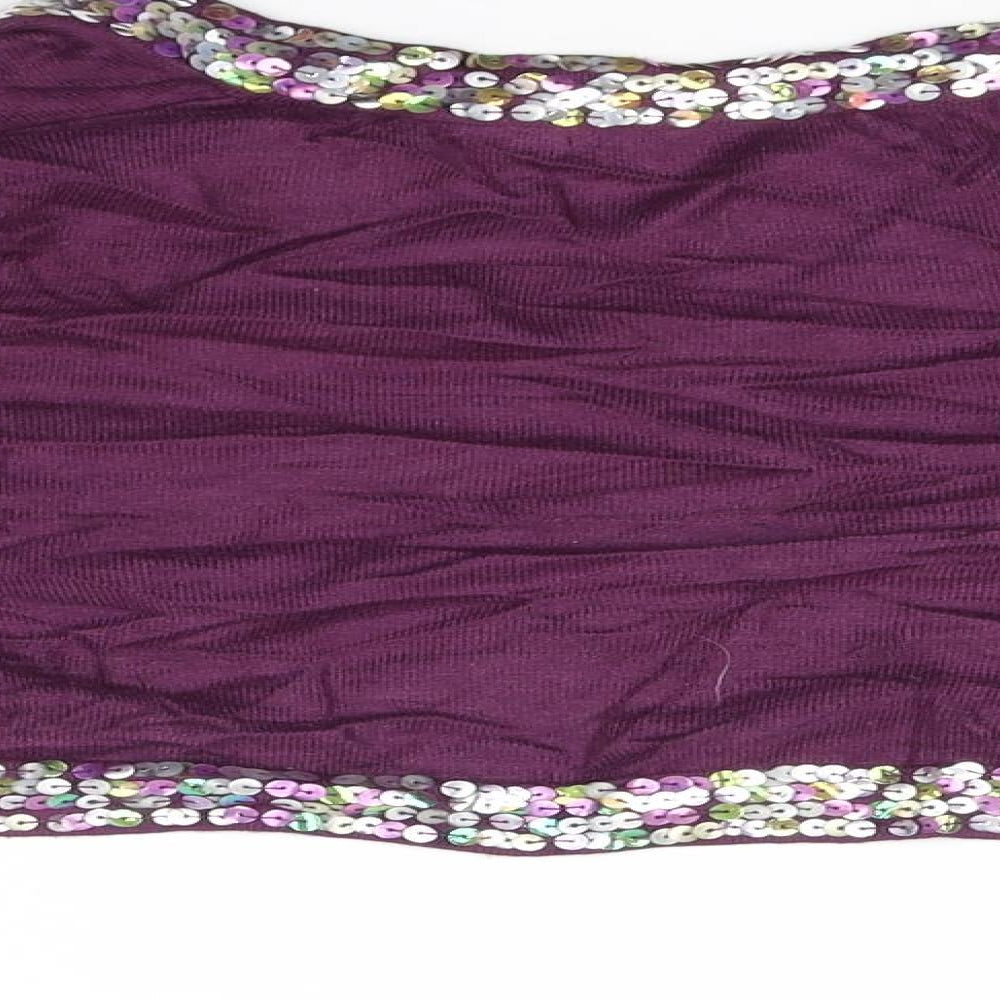 Zingara Womens Purple   Cardigan Jumper Size 14  - sequin