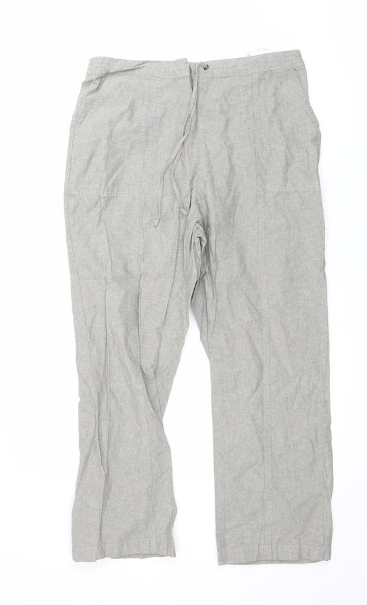 isle Womens Grey   Trousers  Size 16 L24 in