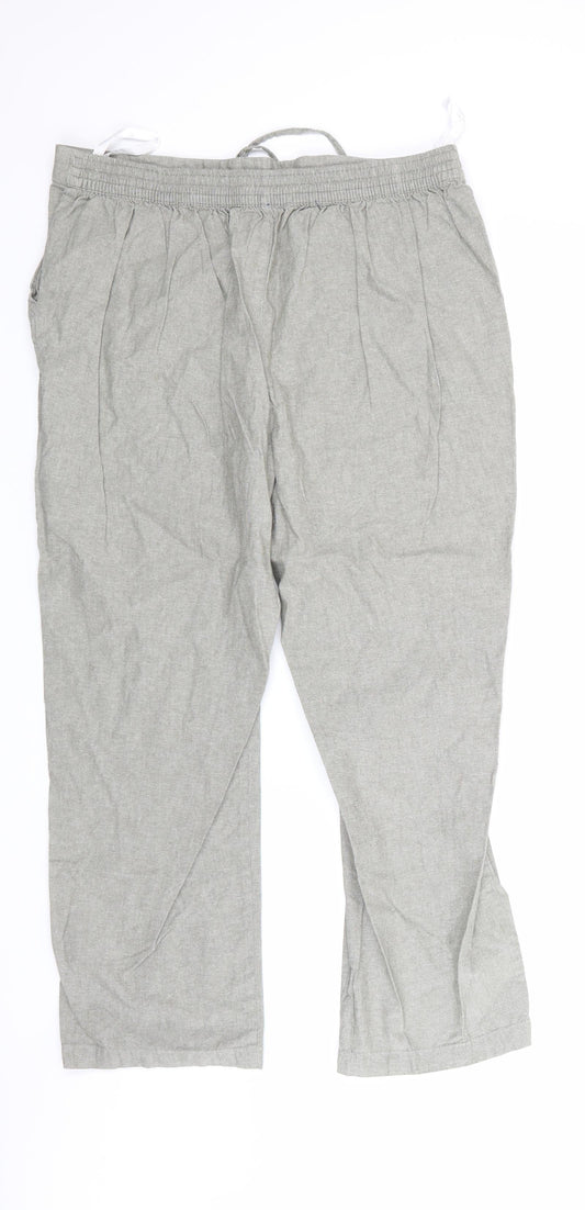 isle Womens Grey   Trousers  Size 16 L24 in