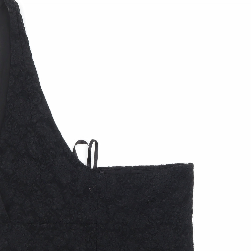 Womens UK Size L Fransa Black Basic Blouse