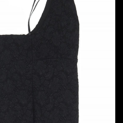 Womens UK Size L Fransa Black Basic Blouse