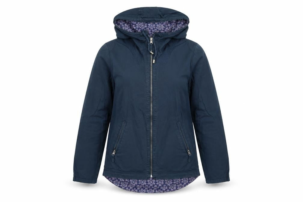 Womens UK Size S Preworn Blue Windbreaker Coat