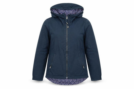 Womens UK Size S Preworn Blue Windbreaker Coat