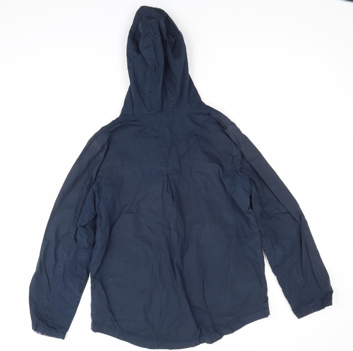 Womens UK Size S Preworn Blue Windbreaker Coat