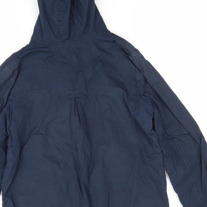 Womens UK Size S Preworn Blue Windbreaker Coat