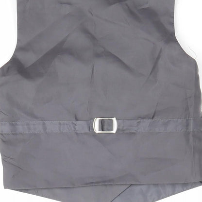 Romaario Boys Grey   Overcoat Waistcoat Size 3 Years