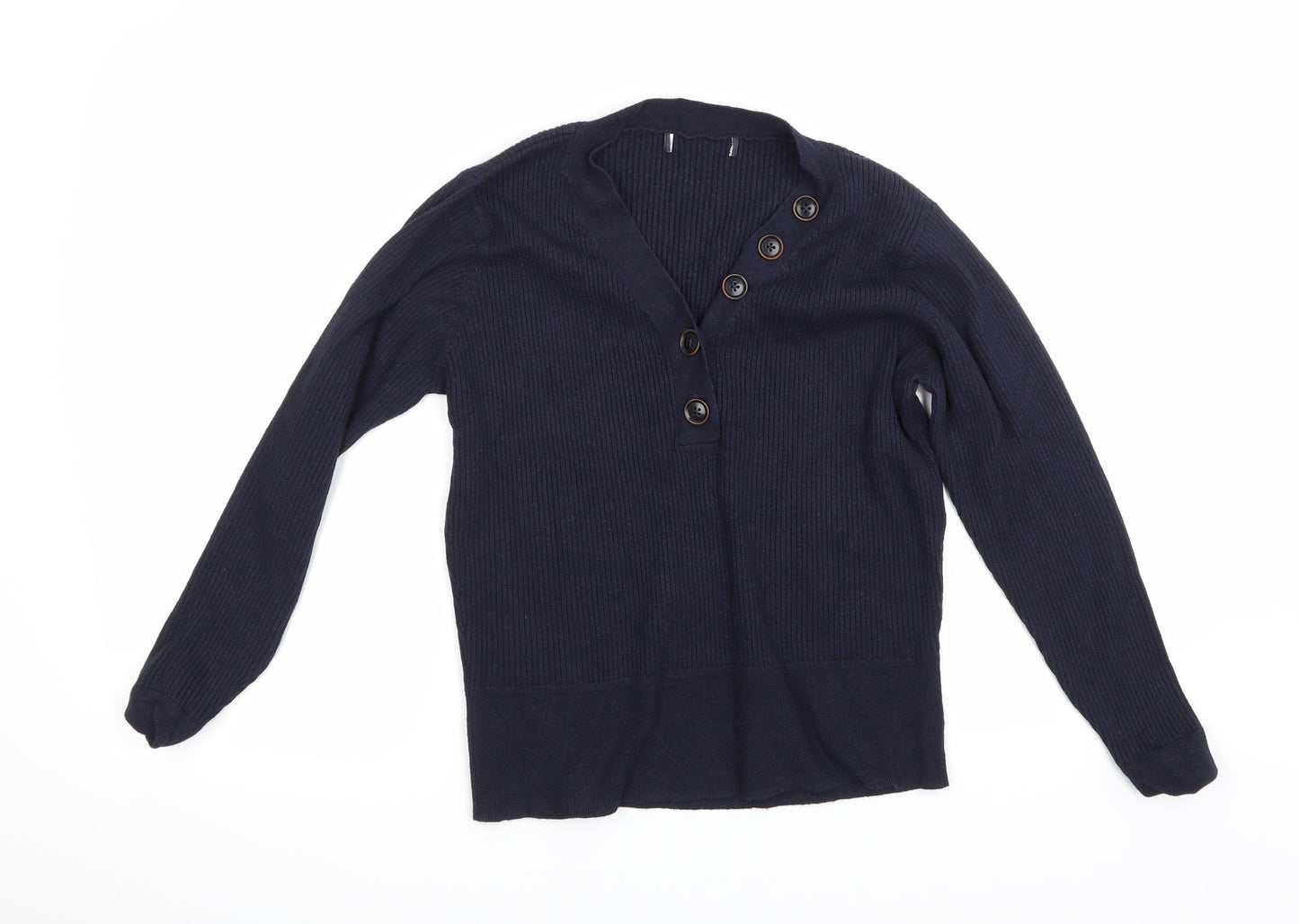 Preworn Womens Blue  Knit Pullover Jumper Size S