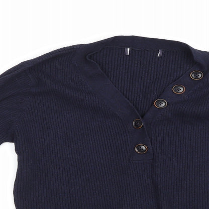 Preworn Womens Blue  Knit Pullover Jumper Size S