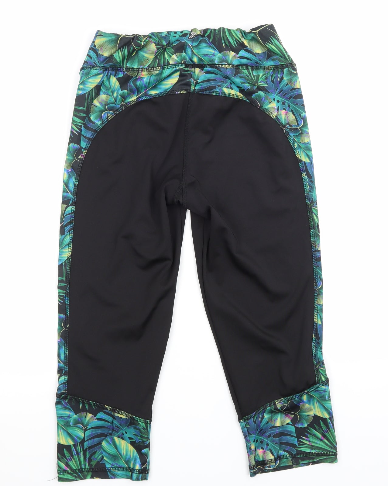 Active Womens Black Floral  Athletic Shorts Size 10