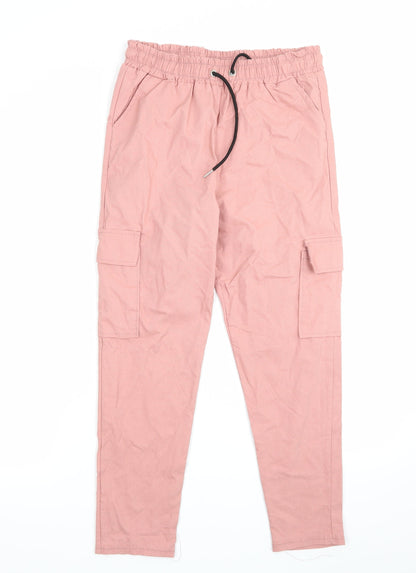 Preworn Girls Pink   Jogger Trousers Size XL