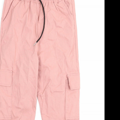 Preworn Girls Pink   Jogger Trousers Size XL