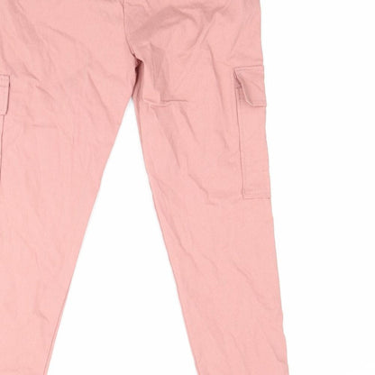 Preworn Girls Pink   Jogger Trousers Size XL
