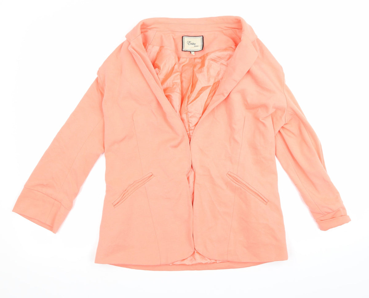 Womens UK Size 12 Evita Orange Jacket