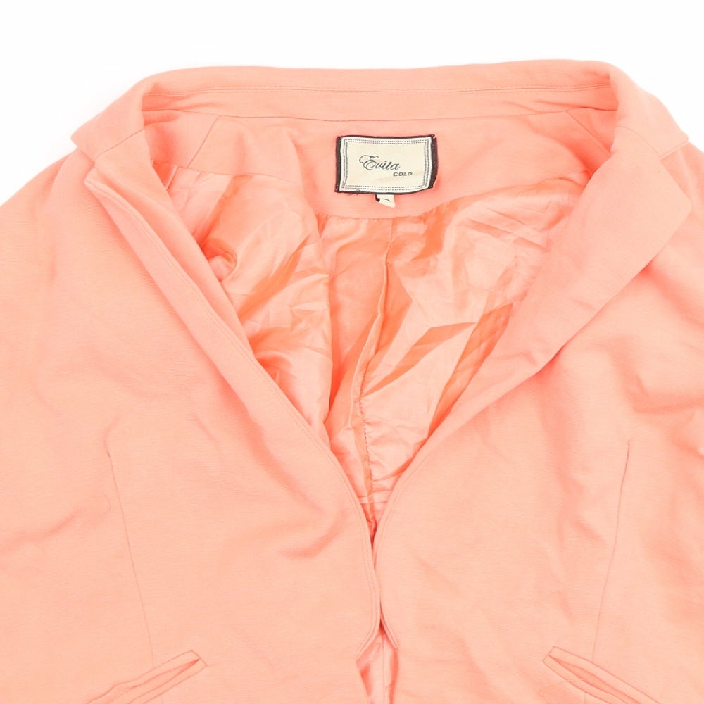 Womens UK Size 12 Evita Orange Jacket