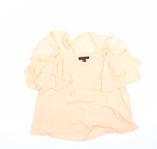Womens UK Size 12 Atmosphere Orange Basic Blouse