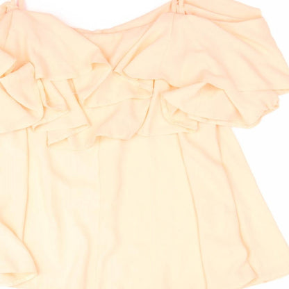Womens UK Size 12 Atmosphere Orange Basic Blouse