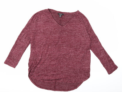 Primark Womens Red  Knit Pullover Jumper Size 12